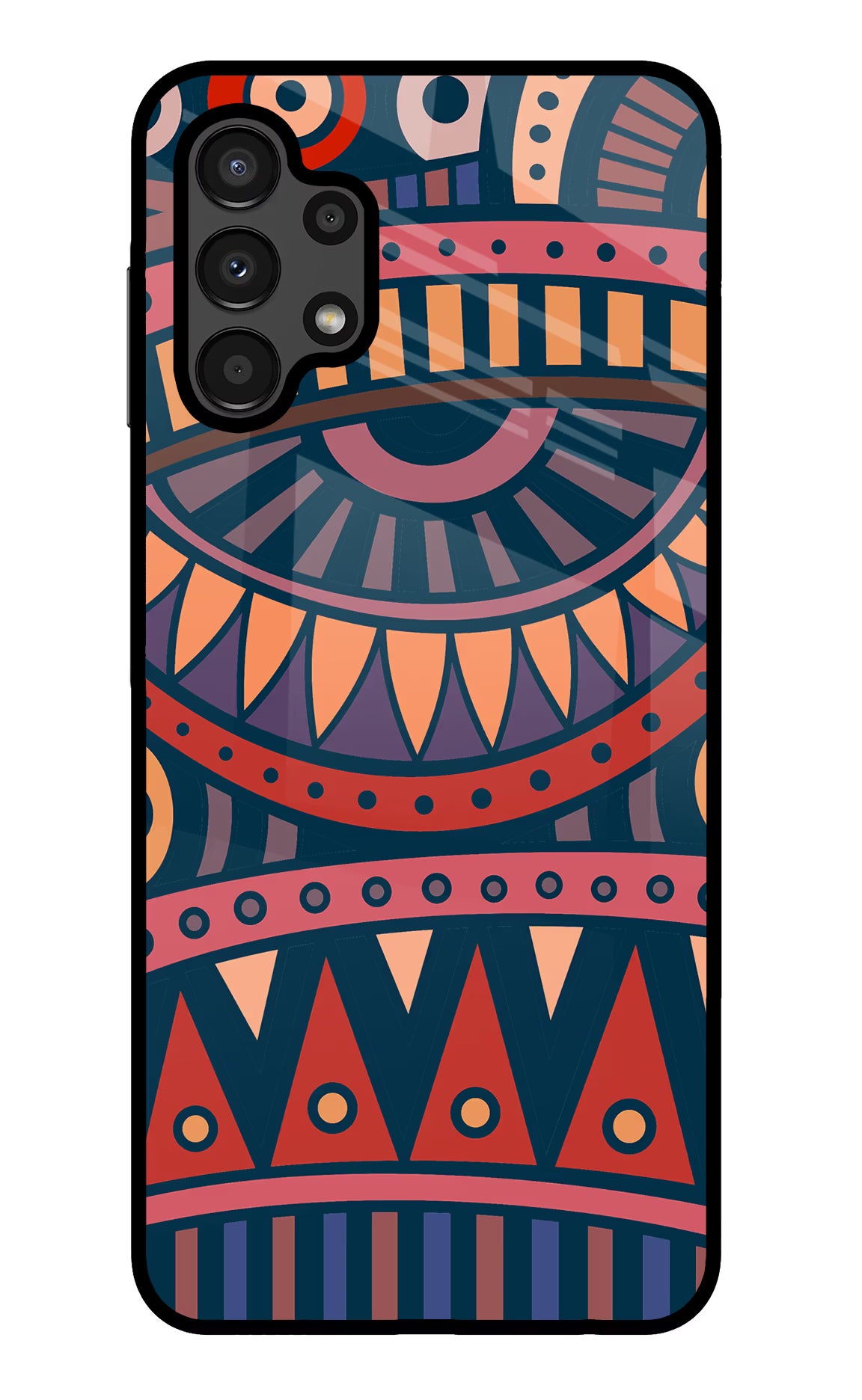 African Culture Design Samsung A13 4G Glass Case Back Cover by Casekaro