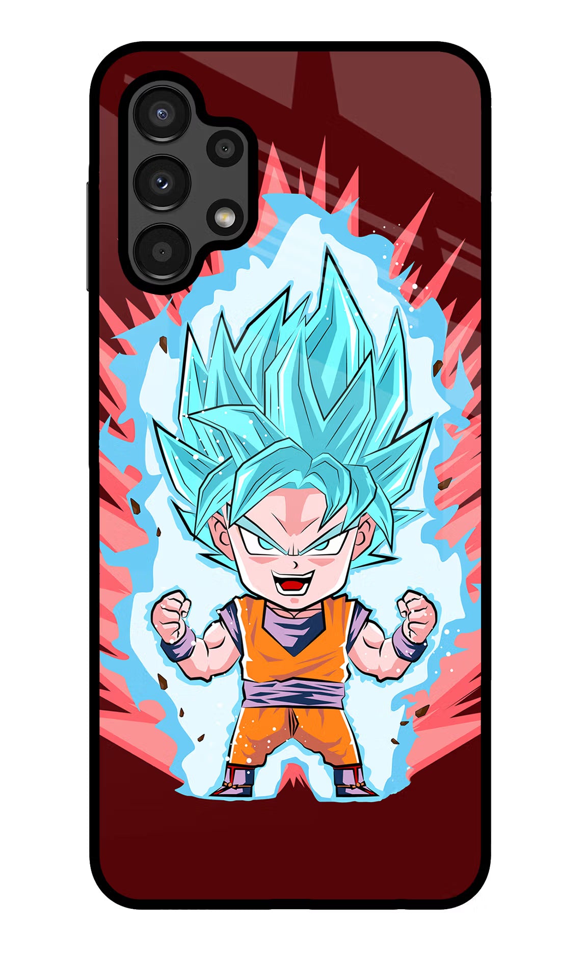 Goku Little Samsung A13 4G Glass Case