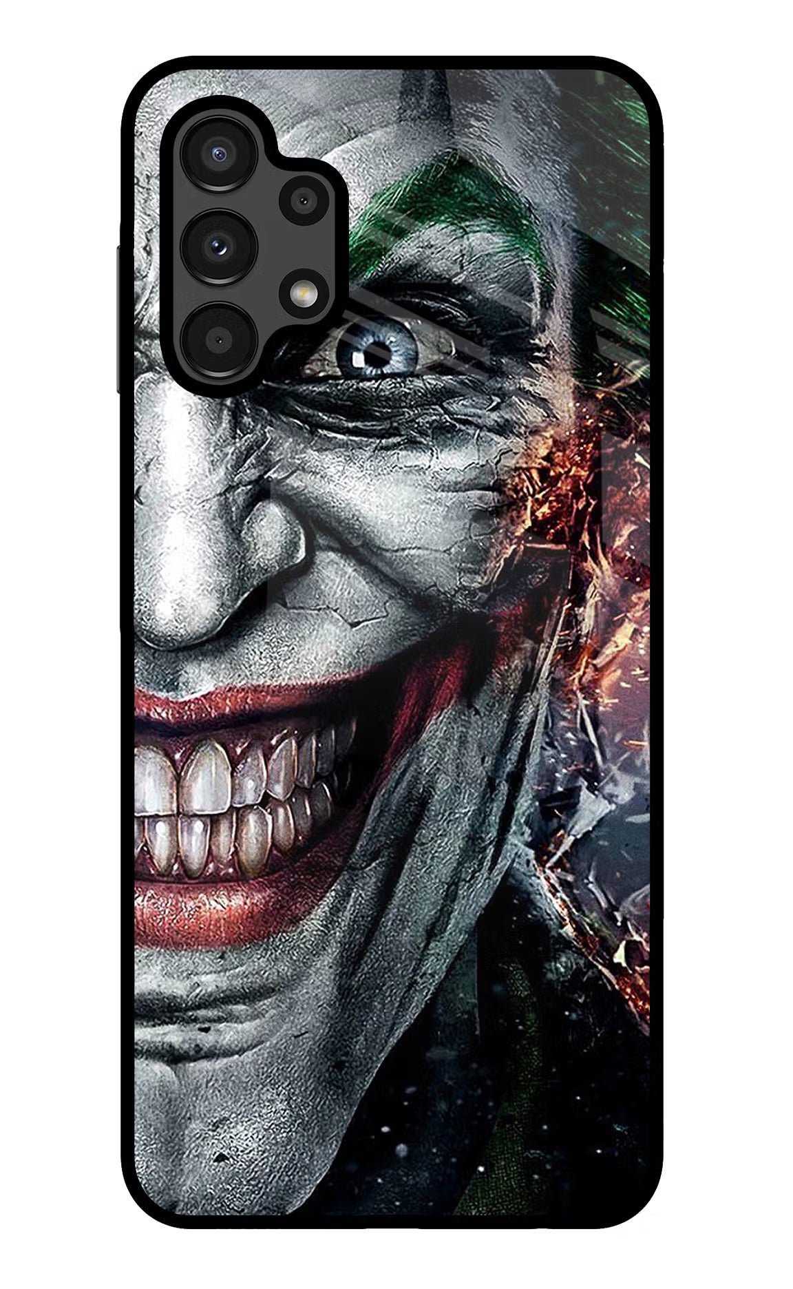 Joker Cam Samsung A13 4G Glass Case Back Cover by Casekaro