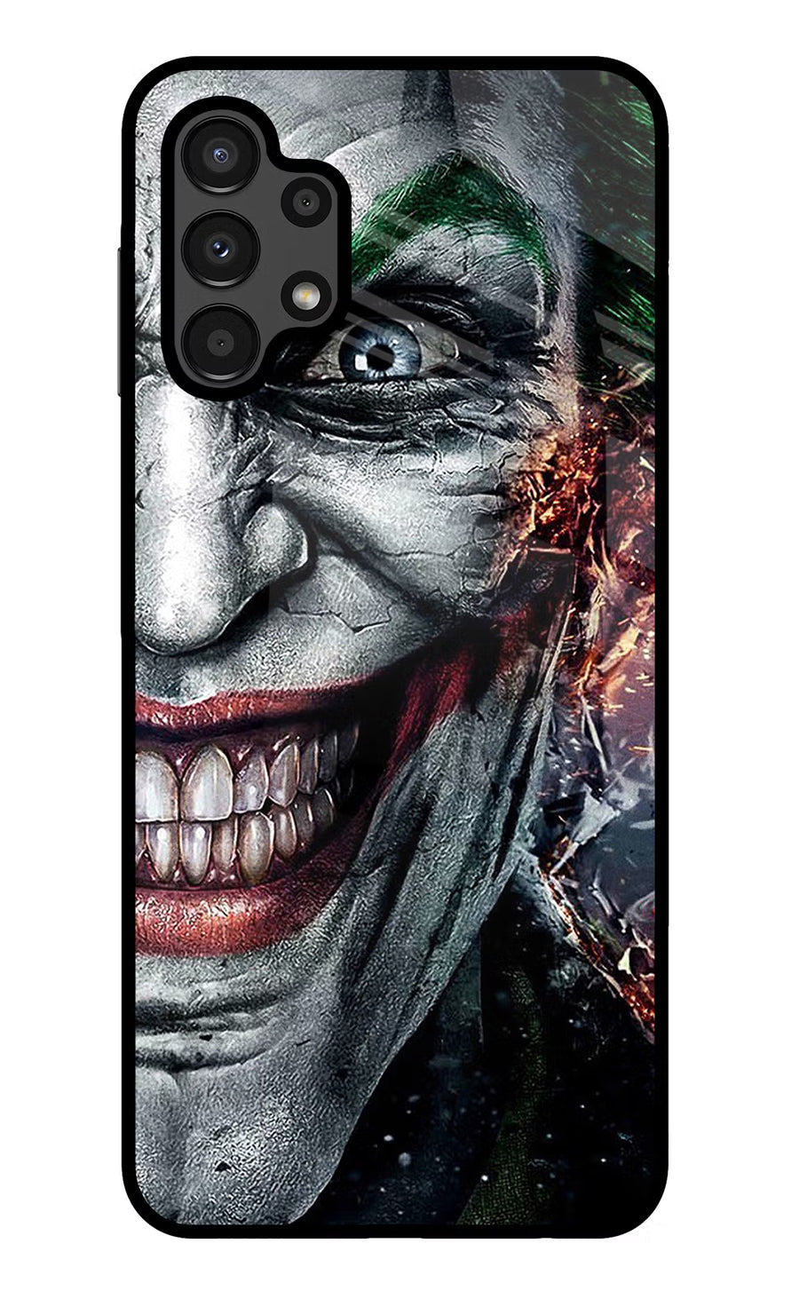 Joker Cam Samsung A13 4G Back Cover, Glass case