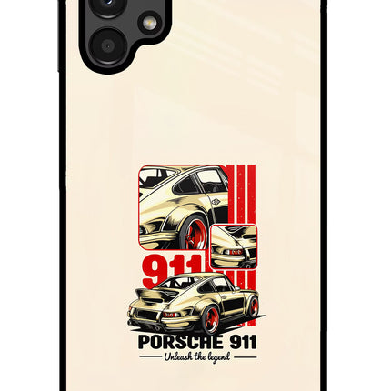 Classic Porsche 911 Samsung A13 4G Glass Case