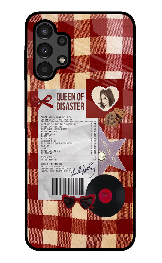 Queen of Disaster Samsung A13 4G Glass Case