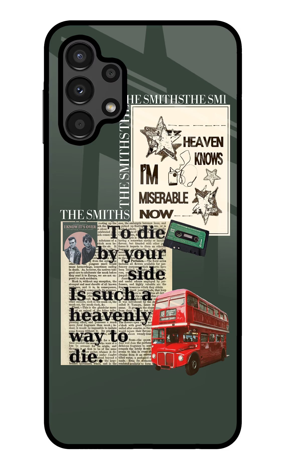 The Smiths Samsung A13 4G Glass Case Back Cover by Casekaro