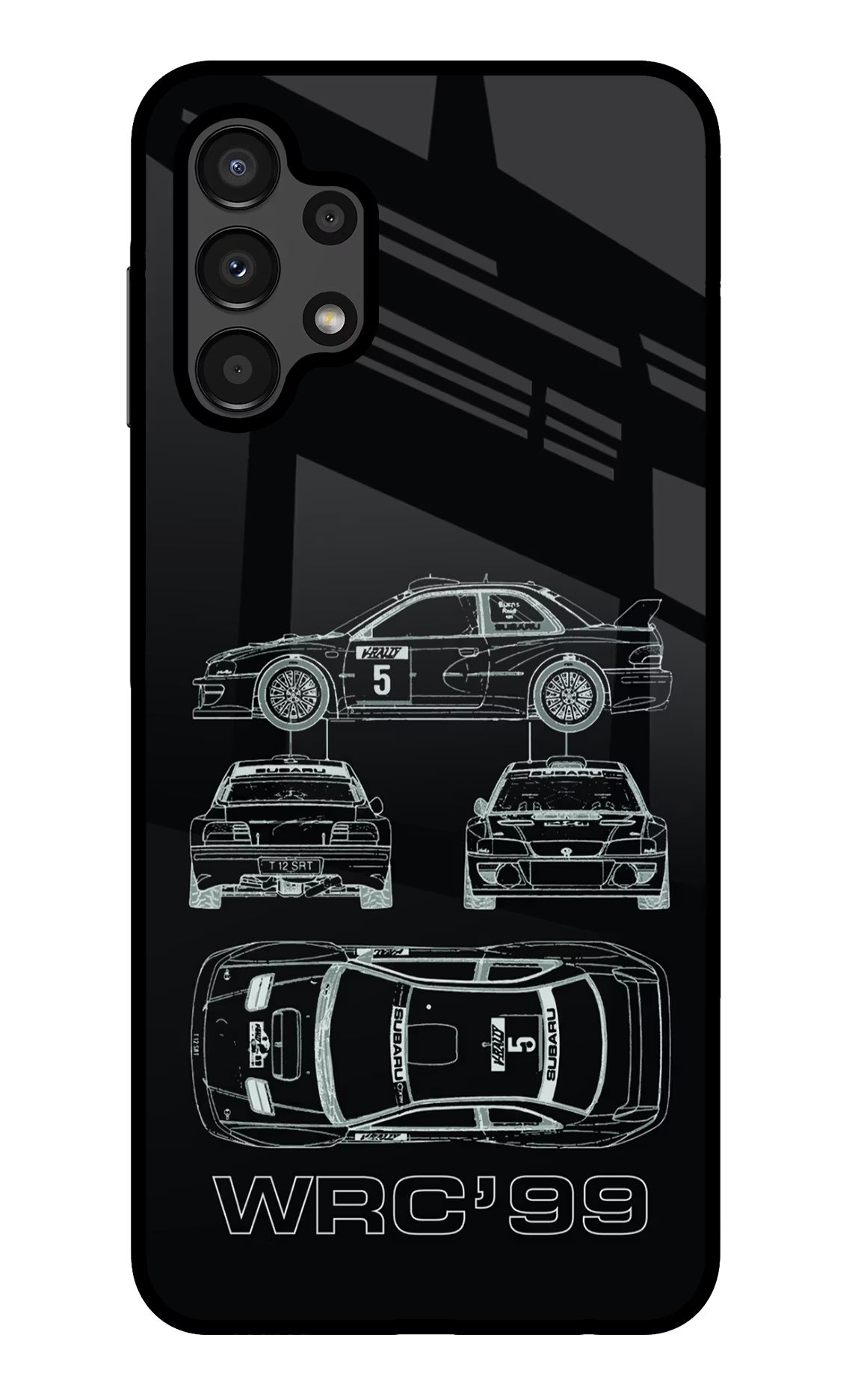 WRC'99 Samsung A13 4G Glass Case Back Cover by Casekaro