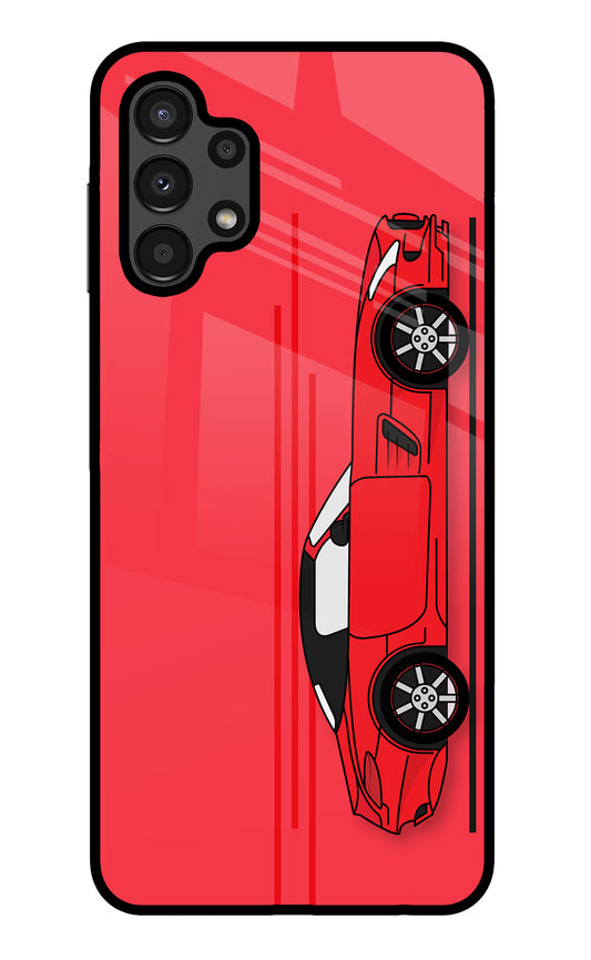 Red Velocity Samsung A13 4G Glass Case