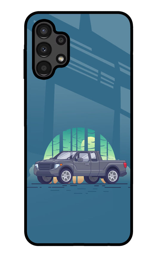 Retro Garage Vibe Samsung A13 4G Glass Case