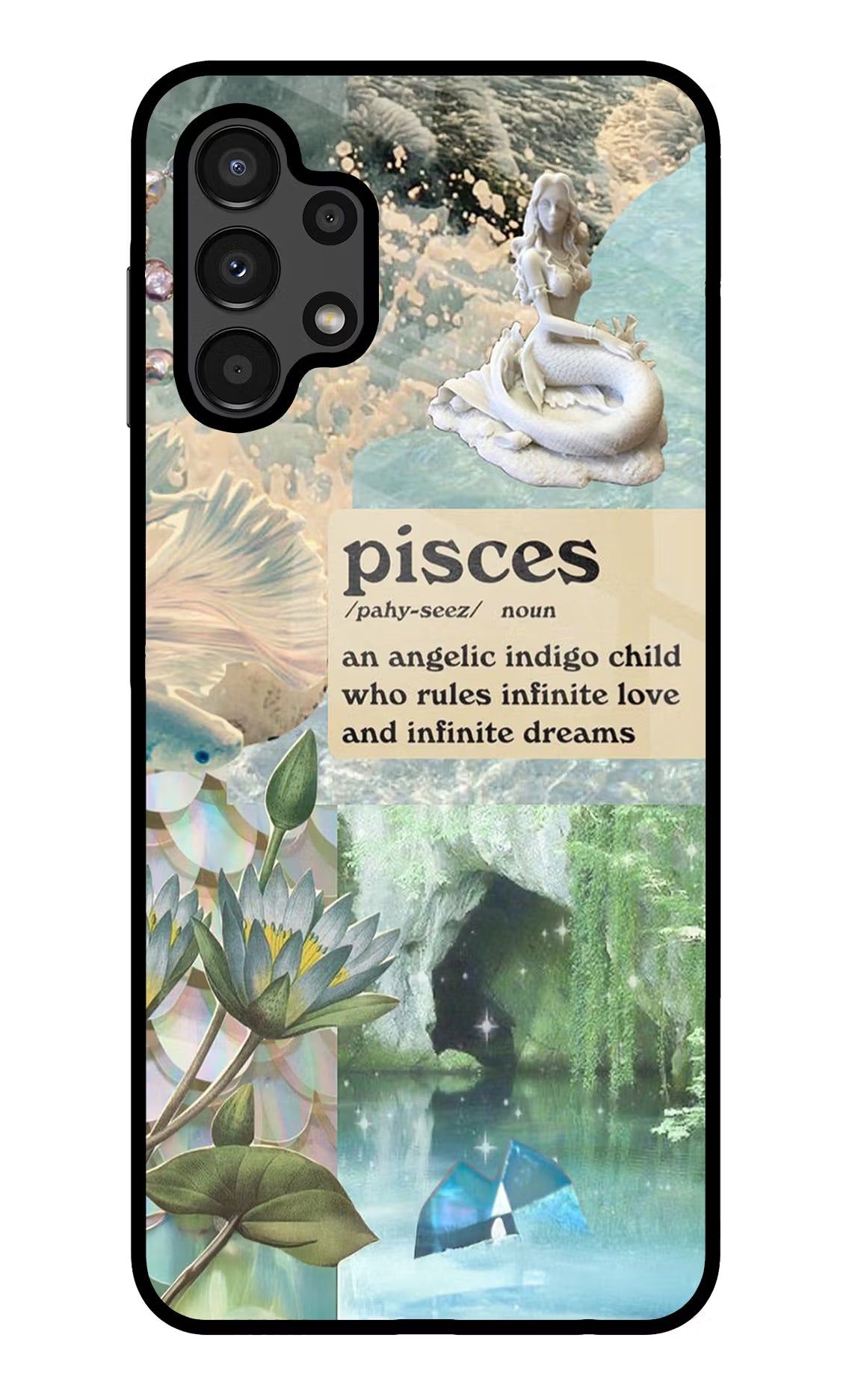Pisces Zodiac Samsung A13 4G Glass Case