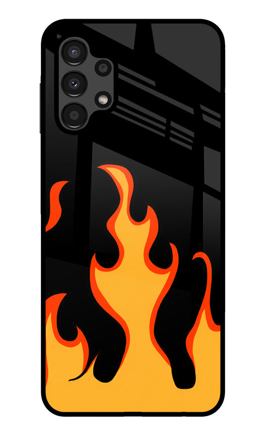Fired Up – Black Samsung A13 4G Glass Case