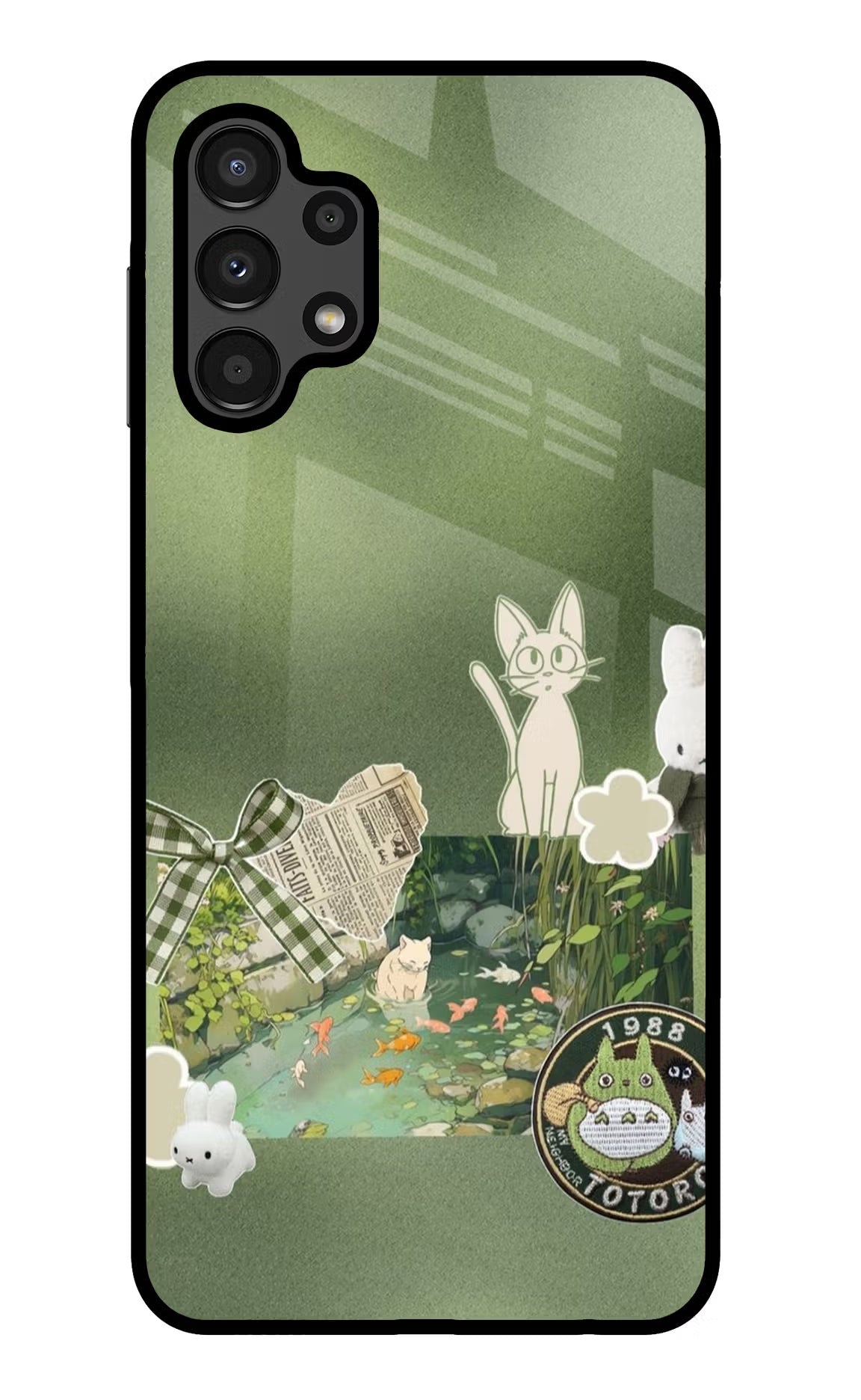 Aesthetic anime Samsung A13 4G Glass Case