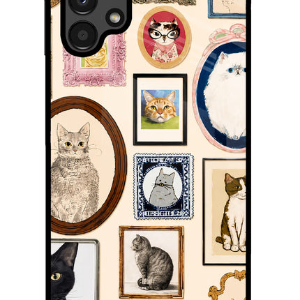 Mirror Cats Samsung A13 4G Glass Case