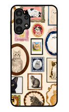 Mirror Cats Samsung A13 4G Glass Case