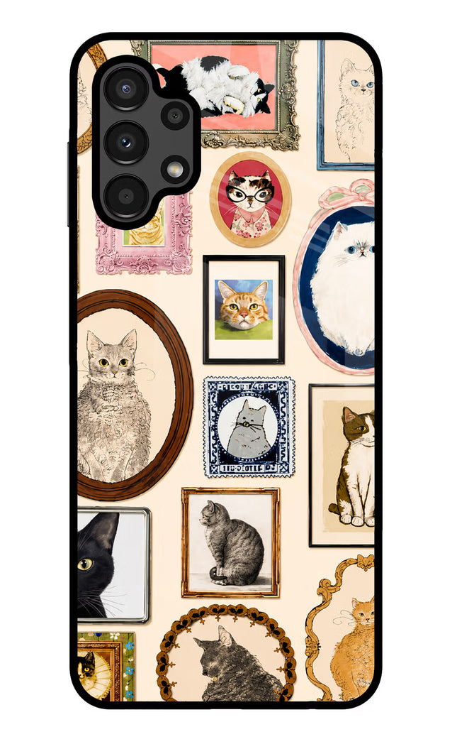 Mirror Cats Samsung A13 4G Glass Case