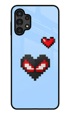 Peter Heart Samsung A13 4G Glass Case