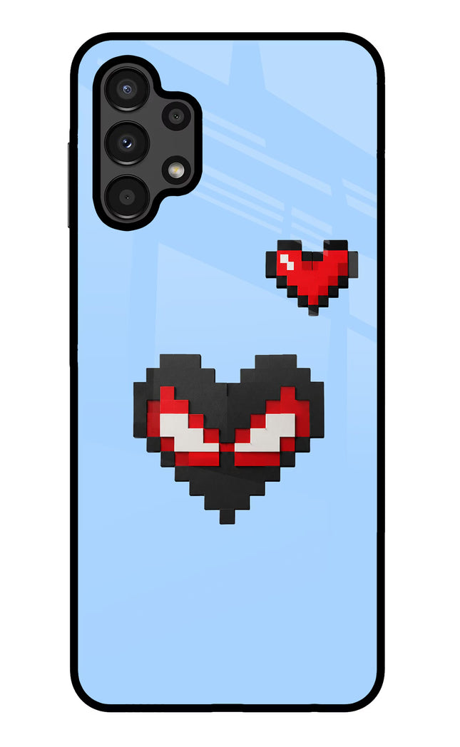 Peter Heart Samsung A13 4G Glass Case