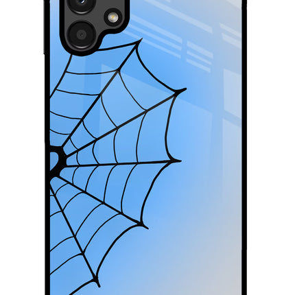 Blue Web Samsung A13 4G Glass Case