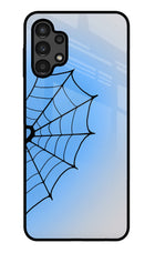 Blue Web Samsung A13 4G Glass Case