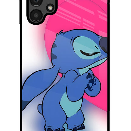 Stitch Hug Samsung A13 4G Glass Case