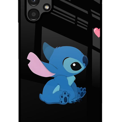 Stitch Crush Samsung A13 4G Glass Case