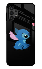 Stitch Crush Samsung A13 4G Glass Case