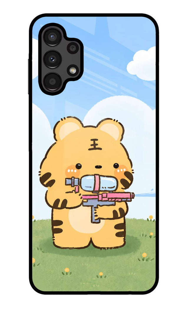 Tiger Treat Samsung A13 4G Glass Case