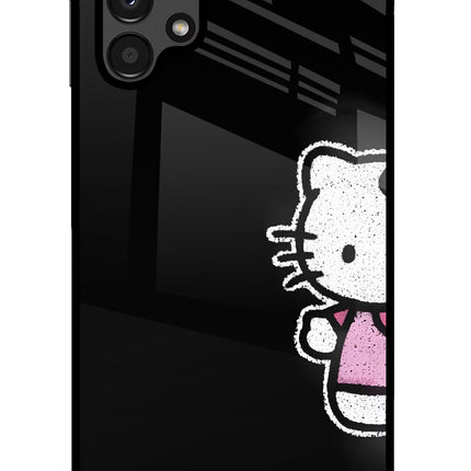 Kitty Charm Samsung A13 4G Glass Case