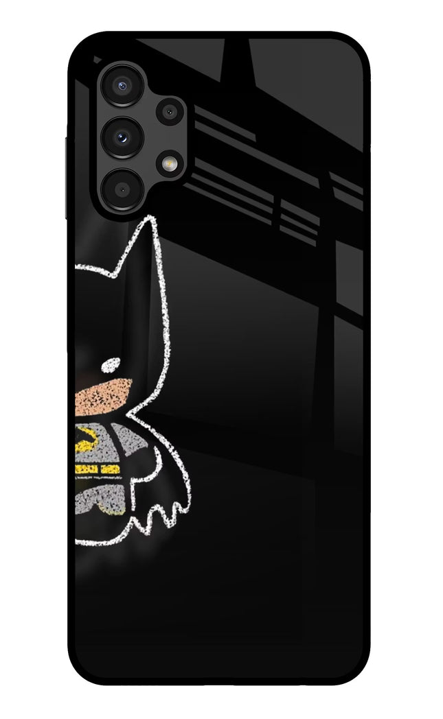 Bat Kitty Samsung A13 4G Glass Case