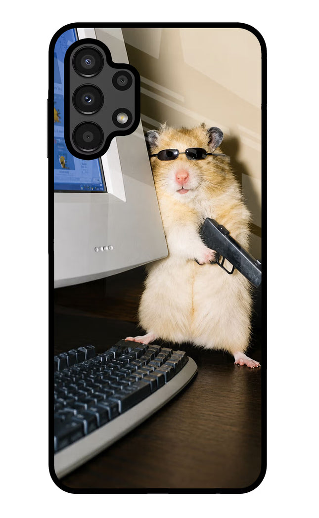 Hacker Hamster Samsung A13 4G Glass Case