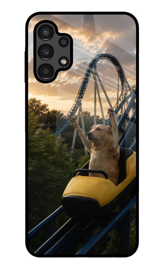 Rollercoaster Dog Samsung A13 4G Glass Case
