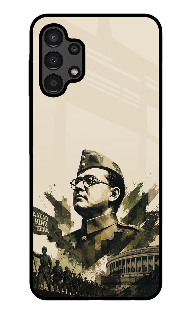 Netaji Rising Samsung A13 4G Glass Case
