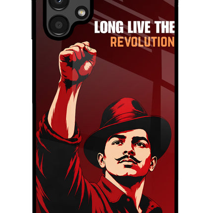 Bhagat Singh Revolution Samsung A13 4G Glass Case
