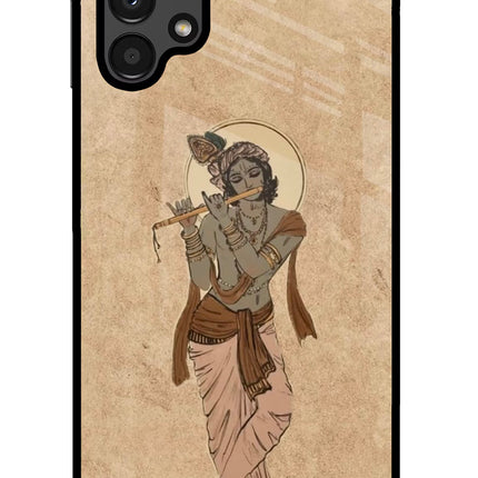 Krishna Samsung A13 4G Glass Case Back Cover by Casekaro
