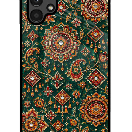 Green Pataka Samsung A13 4G Glass Case