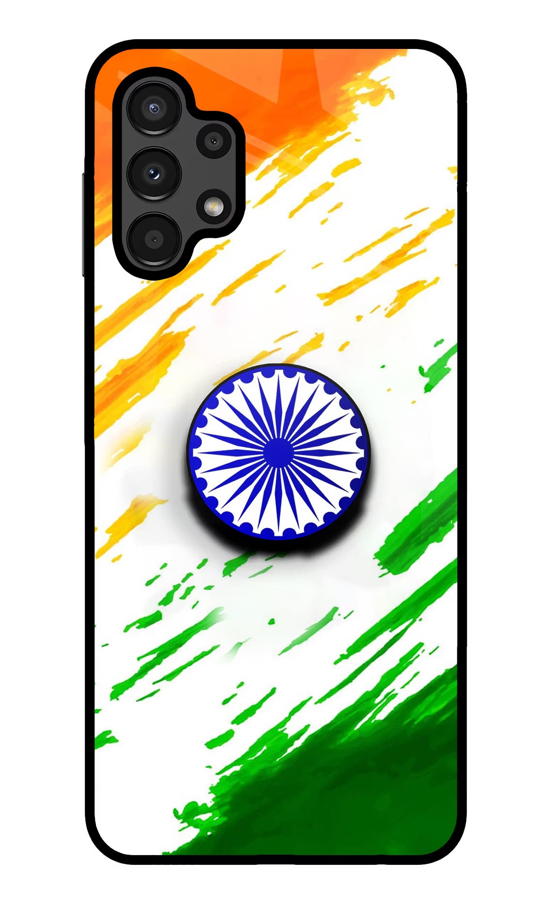 Indian Flag Ashoka Chakra Samsung A13 4G Pop Case by Casekaro