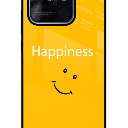 Happiness With Smiley Redmi 10/10 Power Glass Case