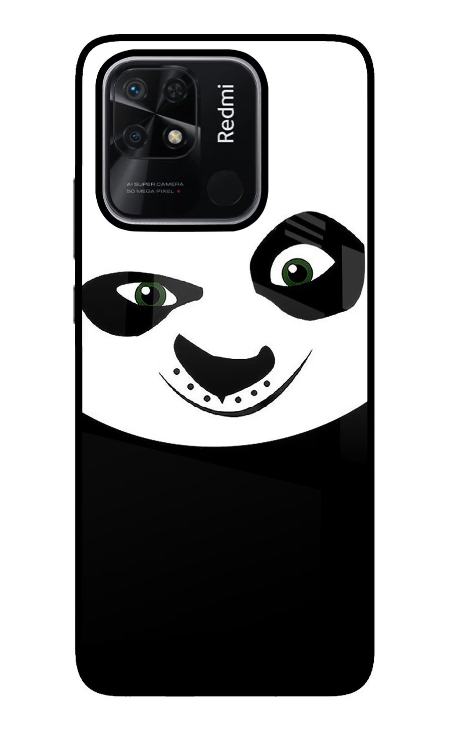 Panda Redmi 10/10 Power Back Cover, Glass case