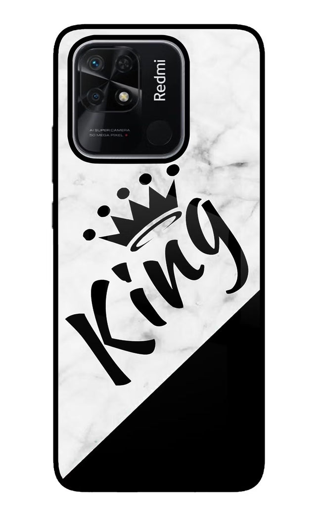 King Redmi 10/10 Power Glass Case Back Cover by Casekaro