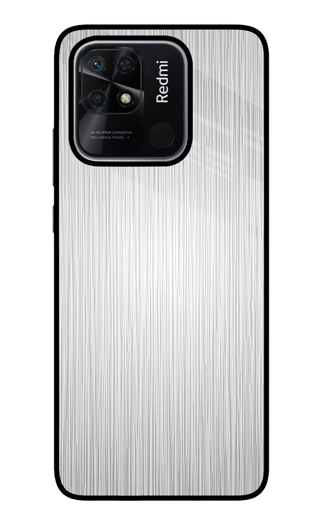 Wooden Grey Texture Redmi 10/10 Power Glass Case Back Cover by Casekaro