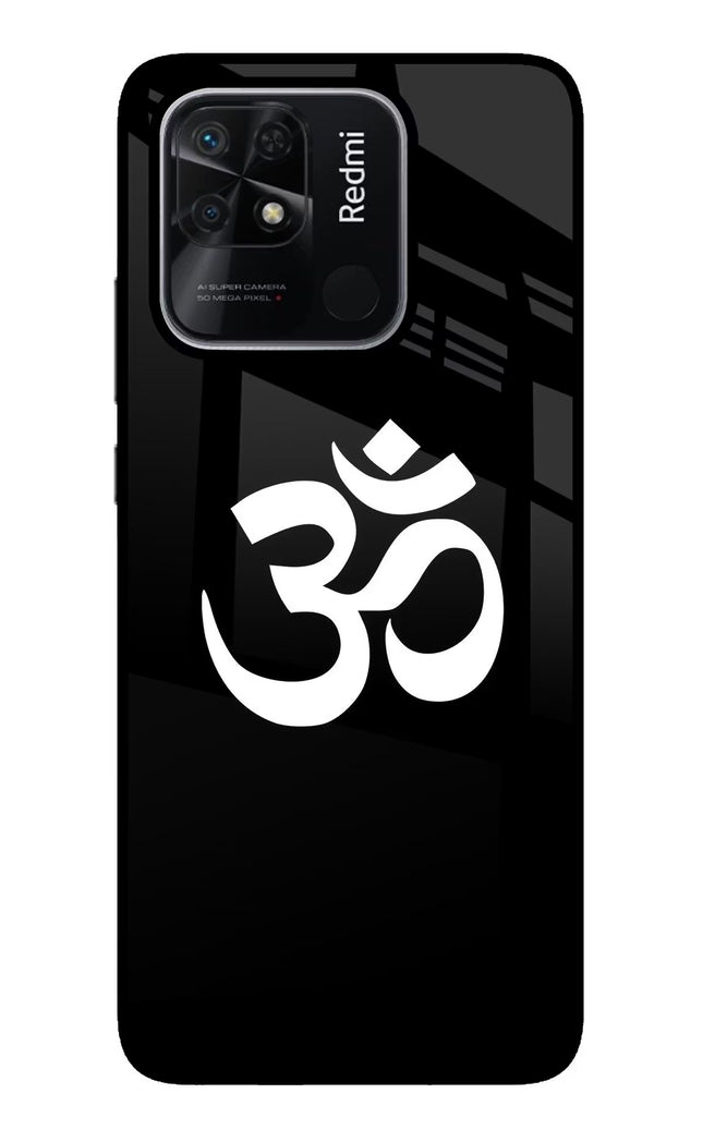 Om Redmi 10/10 Power Glass Case Back Cover by Casekaro