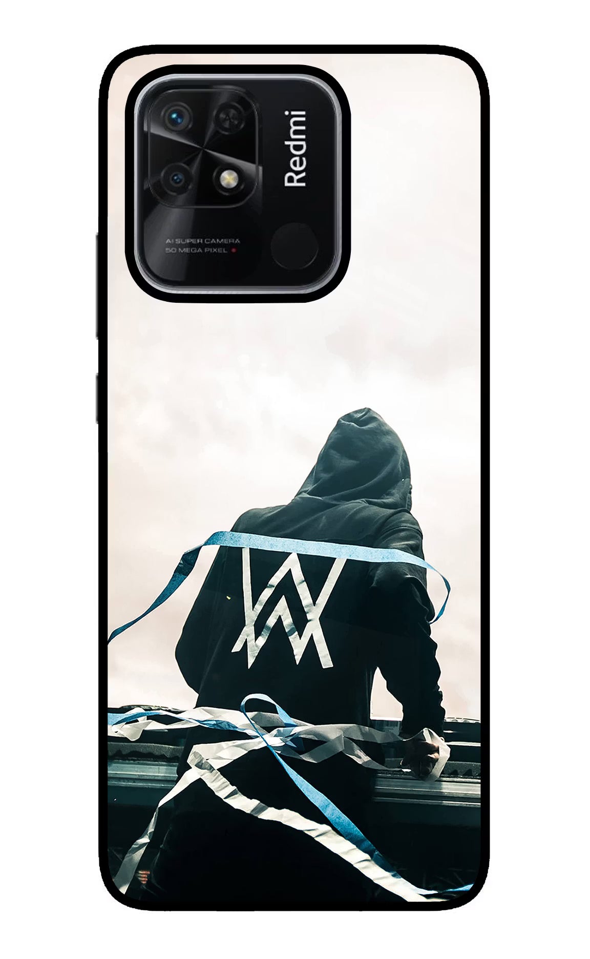 Alan Walker Redmi 10/10 Power Glass Case Back Cover by Casekaro