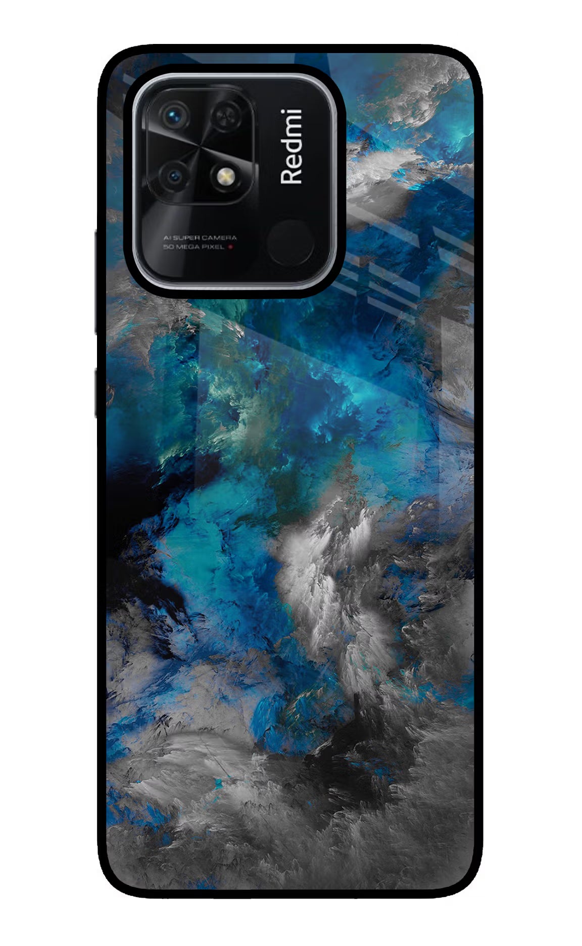 Artwork Redmi 10/10 Power Glass Case Back Cover by Casekaro