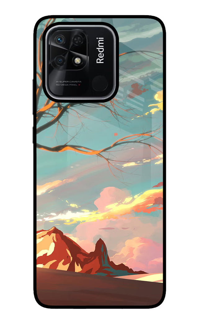 Scenery Redmi 10/10 Power Glass Case Back Cover by Casekaro
