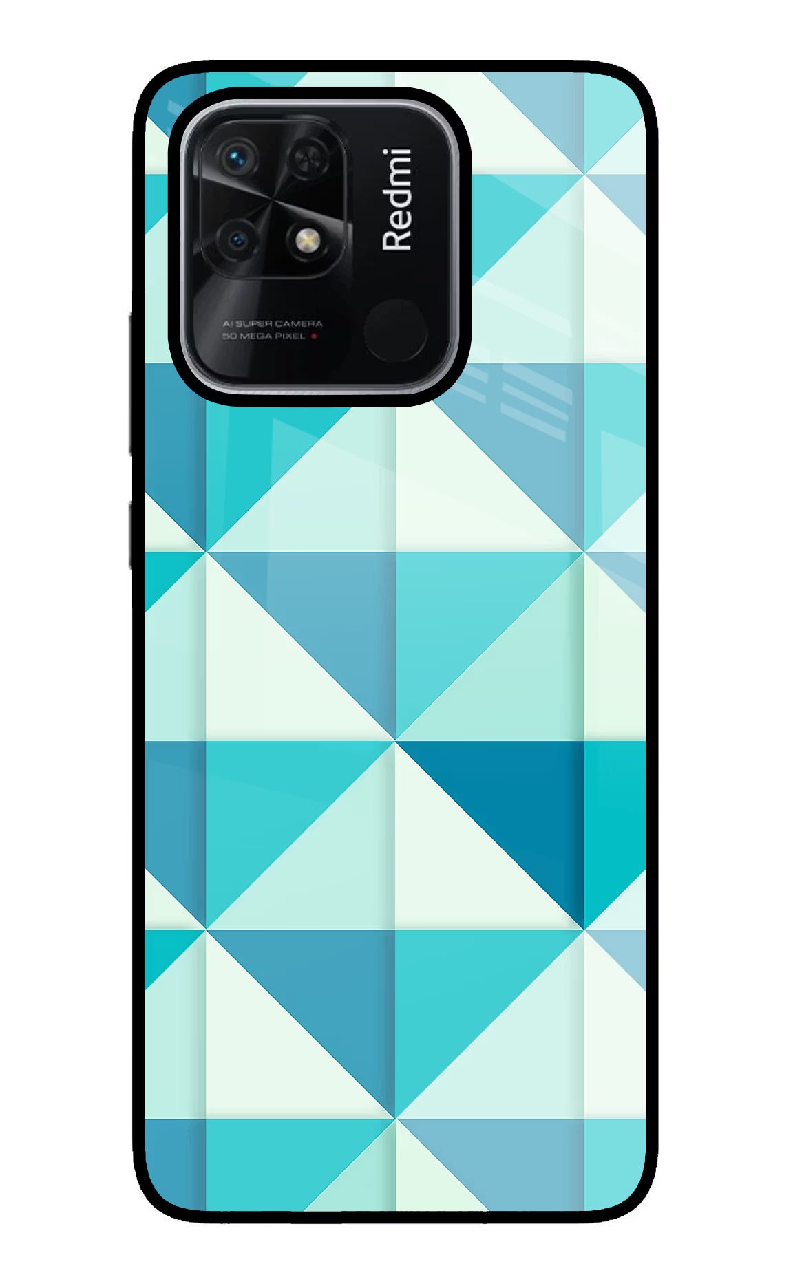 Abstract Redmi 10/10 Power Glass Case Back Cover by Casekaro