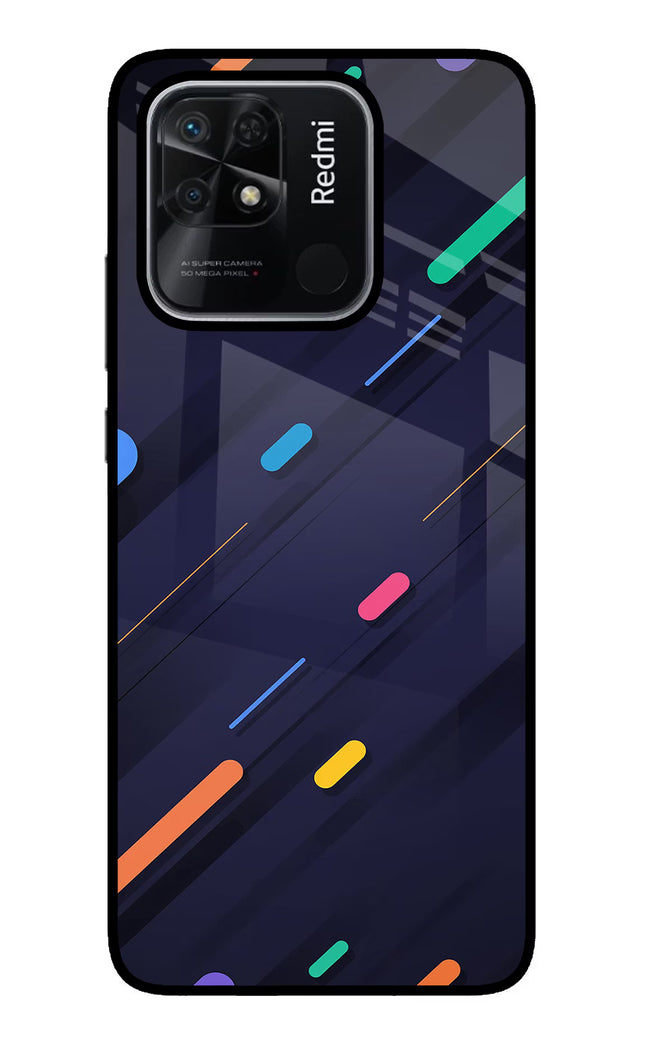 Abstract Design Redmi 10/10 Power Glass Case Back Cover by Casekaro