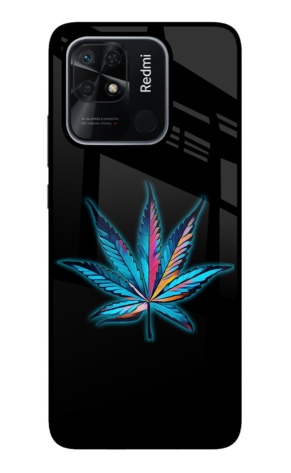 Weed Redmi 10/10 Power Glass Case