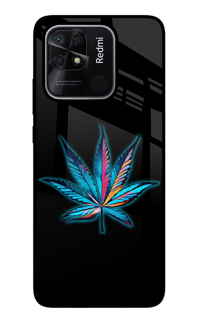 Weed Redmi 10/10 Power Glass Case Back Cover by Casekaro