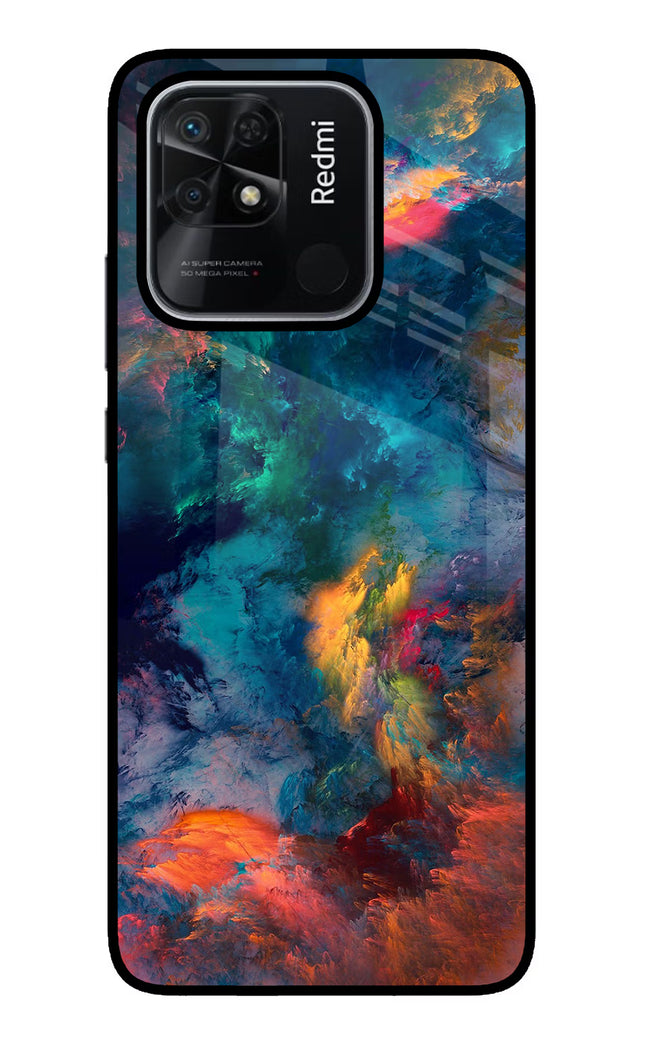 Artwork Paint Redmi 10/10 Power Glass Case Back Cover by Casekaro