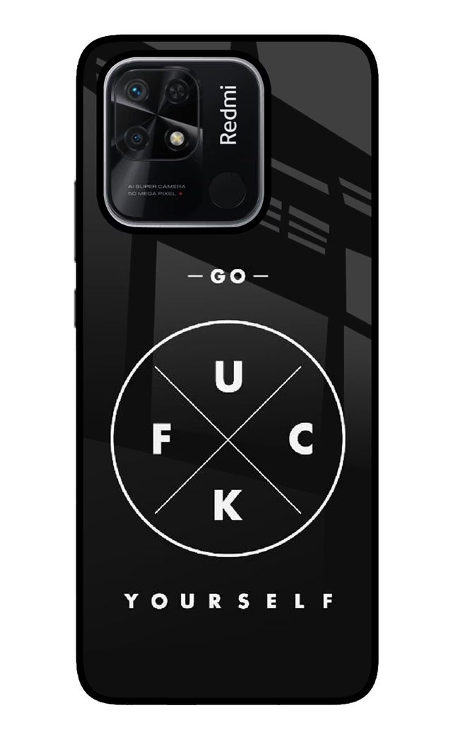 Go Fuck Yourself Redmi 10/10 Power Glass Case Back Cover by Casekaro