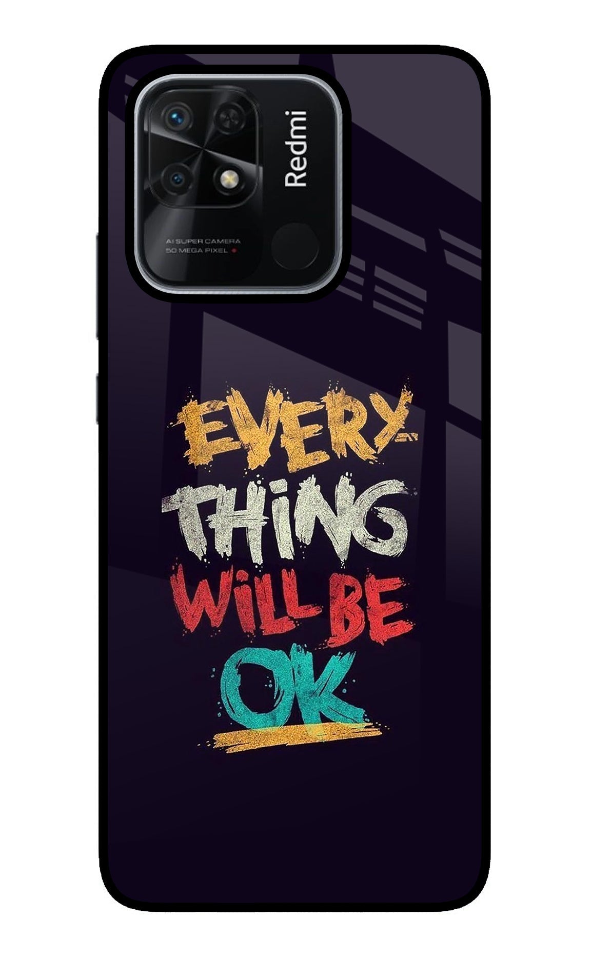 Everything Will Be Ok Redmi 10/10 Power Glass Case