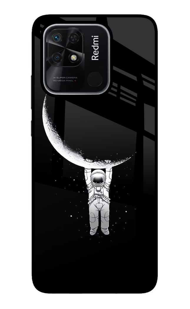 Moon Space Redmi 10/10 Power Glass Case Back Cover by Casekaro