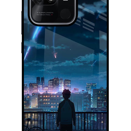 Anime Redmi 10/10 Power Glass Case Back Cover by Casekaro